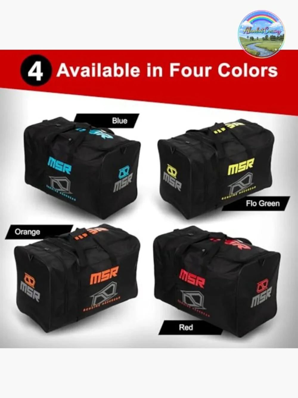 Heavy-Duty Motorcycle Gear Bag - Durable Polyester, Large Capacity